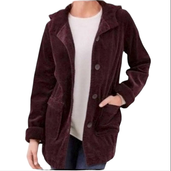 J. Jill Jackets & Coats J Jill Eggplant Purple Tumbled Heritage